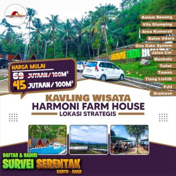 TANAH MURAH KAVLING VILLA WISATA VIEW INDAH HARMONI FARM HOUSE