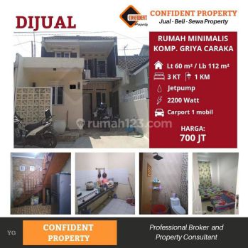 Jual cepat Rumah murah komplek Griya caraka Arcamanik Antapani siap huni 2 Lt kt