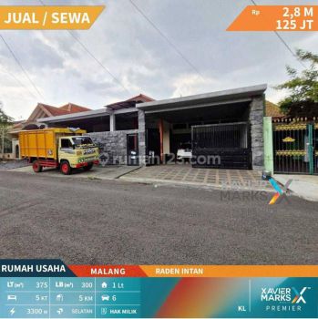 Dijual disewakan Rumah Usaha Strategis Diraden Intan,arjosari Mlg