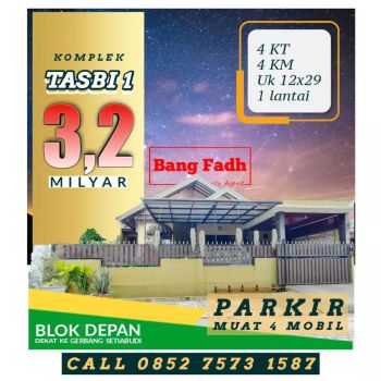 Rumah dekat gerbang Setiabudi Tasbi 1/ tasbih 1