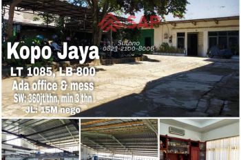 Gudang mandiri ex konfeksi di Kopo Jaya, Bandung