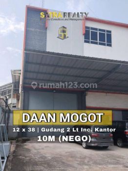 Gudang Area Daan Mogot, Parkir Luas, Bebas Banjir, Lantai Pabrik Sudah Cor Besi
