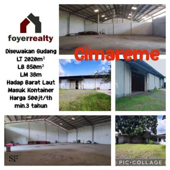Disewakan Gudang Cimareme
