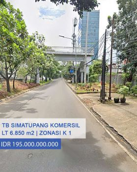 DIjual Dibawah NJOP Tanah Zona Komersil Di Jl TB Simatupang Cilandak