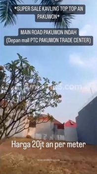 Tanah Kavling Murah Termurah Raya Pakuwon Indah Seberang Mall