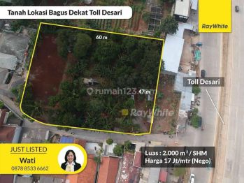 Kavling Tanah Di Andara, Samping Tol Desari