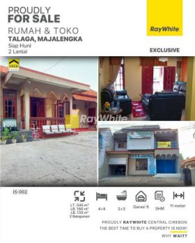 Dijual Rumah dqn Ruko di Talaga Wetan Majalengka