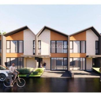 Rumah baru 2 lantai 3 kt hanya 988 jt free ajb dan surat dipinggir jln