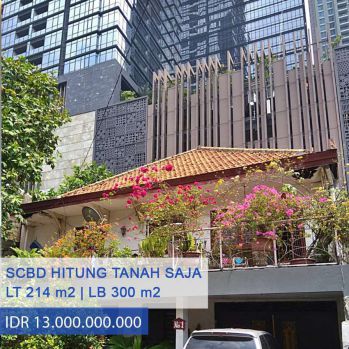 Dijual Rumah Tua Hitung Tanah Di Jl Tulodong Senopati Jakarta Selatan