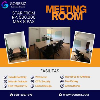 Paket Sewa Meeting Room Paket 4 Jam Cakung Jakarta Timur (halfday)