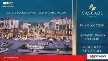 Cascade Studio Loft Bsd City. Available 4 Unit Saja