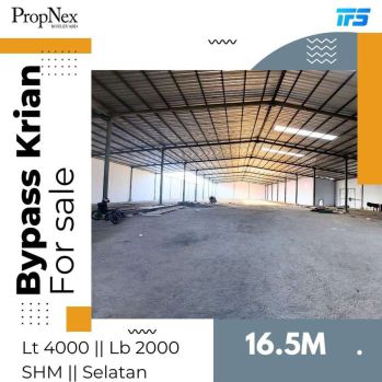 GUDANG BYPASS KRIAN BARU GRESS SIAP PAKAI