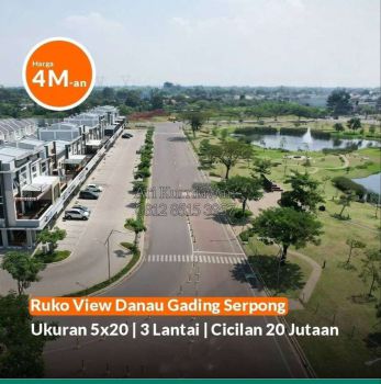 Ruko terbaru summarecon serpong MELODY COMMERCIAL 2 hadap danau &jalan