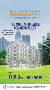 Dijual Kavling Komersil Daikanyama BSD City Lokasi Super Strategis