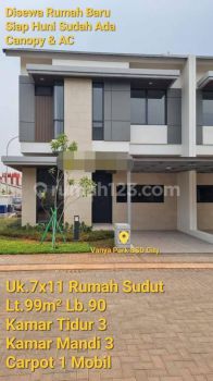 RUMAH BARU, ASKARA, KT 3 Ber AC, VANYA PARK , BSD, KHUSUS PENYEWA LANGSUNG