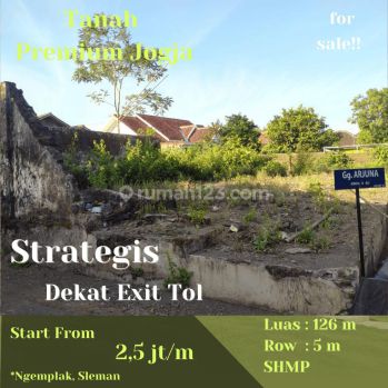 Jual Tanah Shmp Jogja Dekat Exit Toll Jogja solo Kalasan