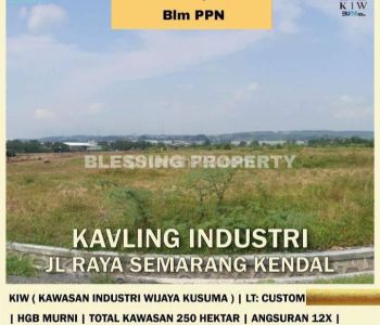 Dijual Tanah Industri Dalam Kawasan Semarang Barat