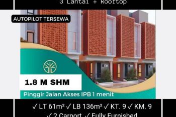 DIJUAL KOST BOGOR SHM Dekat IPB Dramaga, PINGGIR JL 300meter Gate Kampus, 9KT