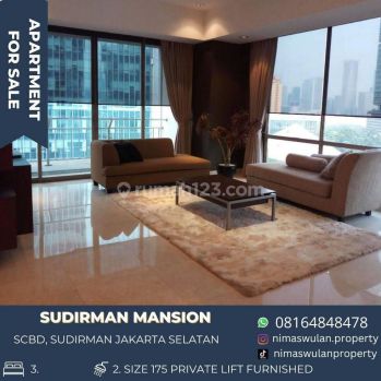 Di jual apartemen 3 kamar private lift Sudirman Mansion  SCBD Jakarta