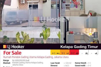 Rumah Pondok Gading Utama Kelapa Gading, Jakarta Utara