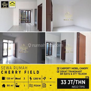 33 Jt Disewakan Rumah Siap Huni Terawat di Kompleks Cherryfield Dekat Tol Buah