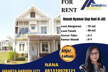 Rumah Nyaman Dan Rapih Siap Huni di Jgc, Jakarta Garden City