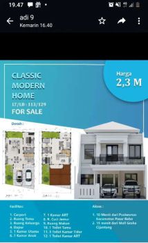 Jual rumah baru,siap huni