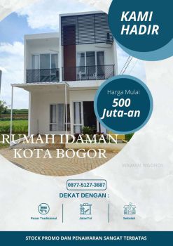 Grand alifia rumah dekat stasiun termurah kota bogor