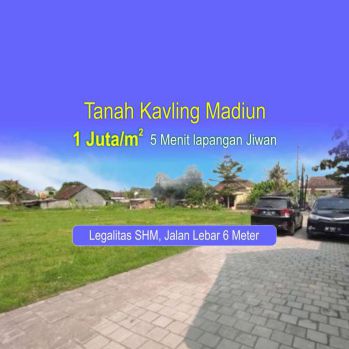 Jual Tanah Kavling Jiwan Madiun, Harga 60 Jt-an, Luas 72 m2