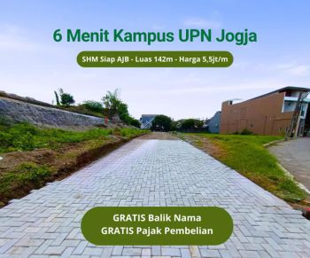 GRATIS BPHTB : Murah di Area Perumahan dan Kost Condongcatur