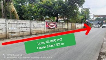 Jual Murah Tanah 10.000 M2 Jalan Raya Utama Curug Parigi