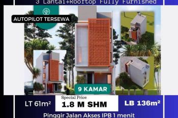 DIJUAL KOST BOGOR SHM Dekat IPB Dramaga, PINGGIR JL 1 Menit Gate Kampus, JAMINAN