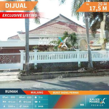 Rumah Sultan Siap Huni Dijual di Bukit Dieng Permai Malang