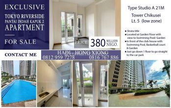Dijual Apartmen Tokyo Riverside Pik2. 20 Menit Ke Pantjoran Pik