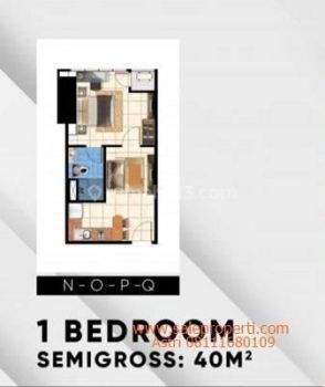 Apartemen Menara Jakarta Tower Equinox 1br 40m Baru Siap Huni