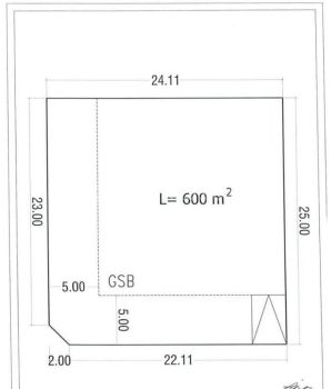 Kavling di Taman Sutera Alam Sutera hoek kotak