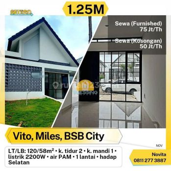 RUMAH FURNISHED 1 LANTAI VITO MILES BSB CITY SEMARANG