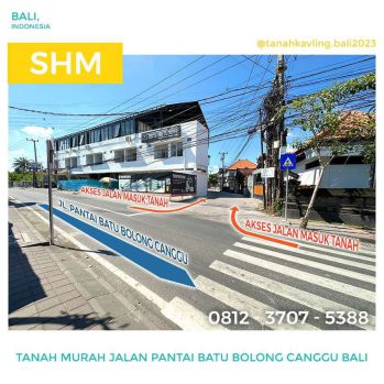 Dijual TANAH CANGGU Murah Jalan PANTAI BATU BOLONG BALI