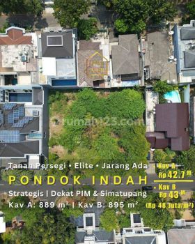 Tanah 895 m² Pondok Indah Jakarta Selatan, Jakarta Selatan