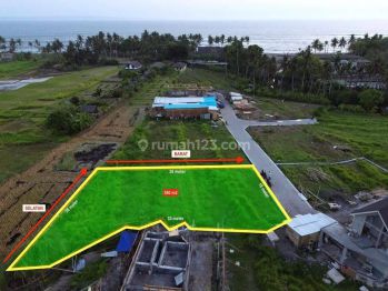 Tanah view sawah dan laut cemagi Mengwi Badung Bali Indonesia