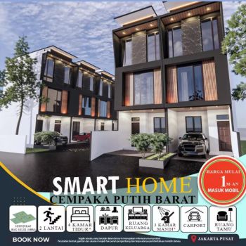 Di jual rumah baru akses mobil di Cempaka putih Jakarta