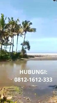 Tanah di pinggir pantai tabanan bali dan tepi jalan raya