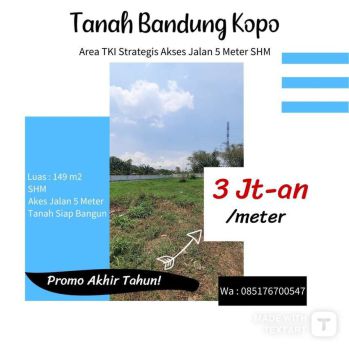 Tanah Kopo Area TKI Bandung SHM