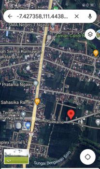 Dijual tanah super strategis, murah, dlm kota Ngawi, 3 KM dr exit tol