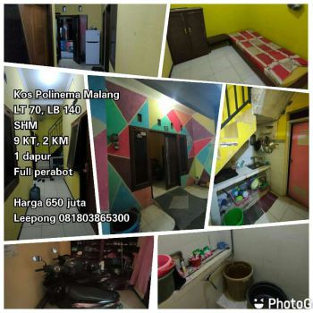 Kos Belakang Kampus Polinena Malang