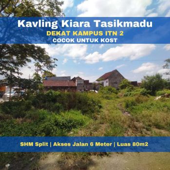 Jual Kavling Siap Bangun Tasikmadu, SHM pecah Per Unit