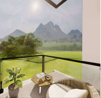 Villa rooftop gratis furniture set