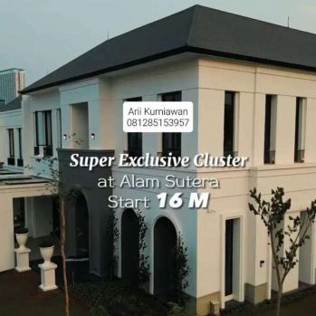 Dijual Cluster Gramercy Rumah Sultan Alam Sutera Dekat Mall Aeon atBSD