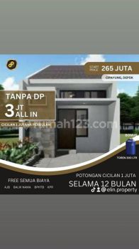 Rumah termurah 1 lantai di cipayung dekat stasiun