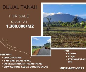 tanah premium di cisarua